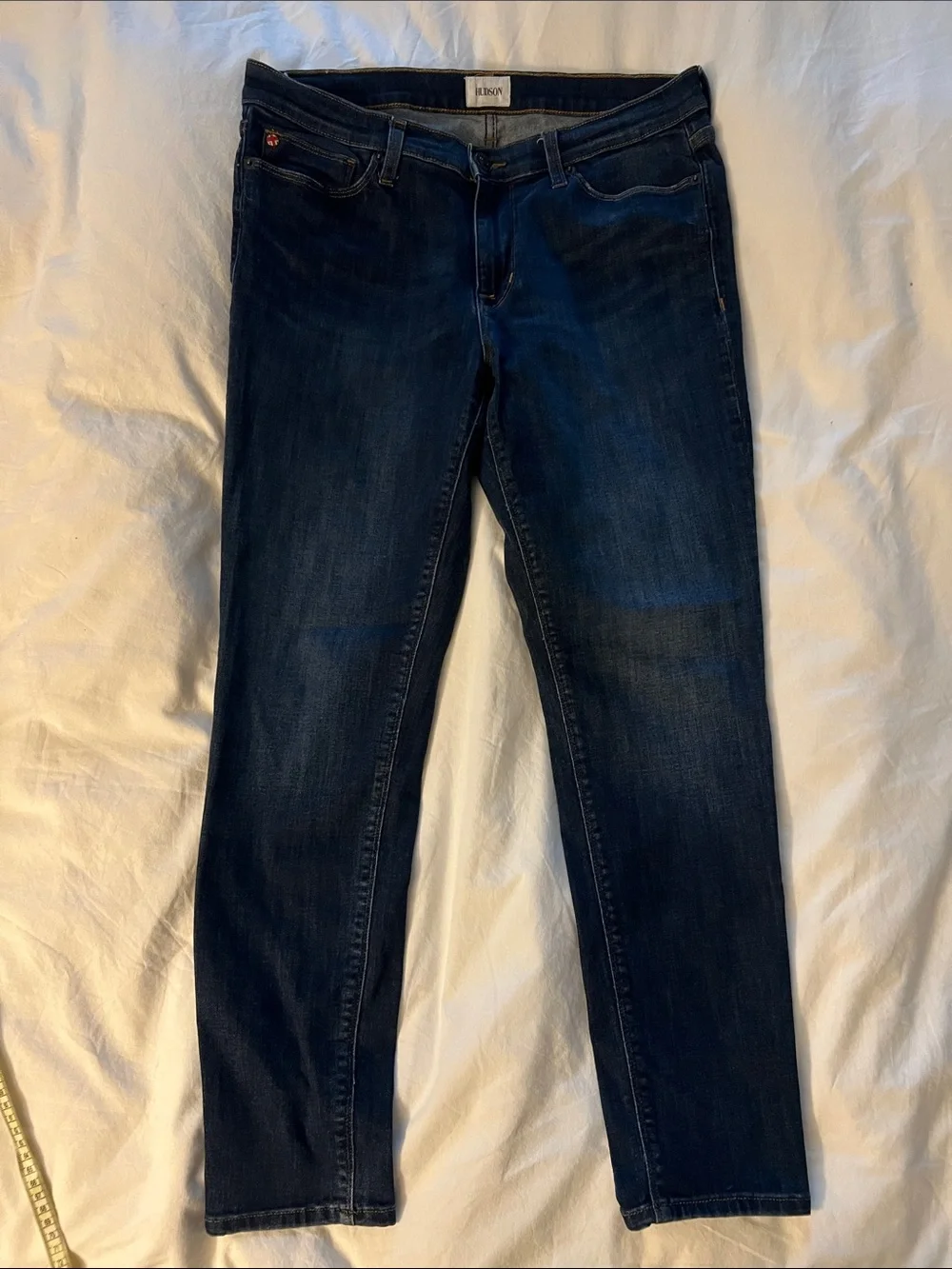 Hudson Jeans Women’s Skinny Jeans in Dark Blue Wash